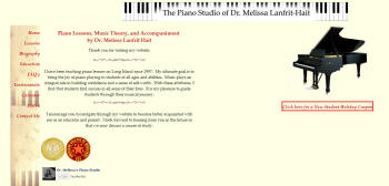 Dr. Melissa Lanfrit-Hait Piano Lessons Website